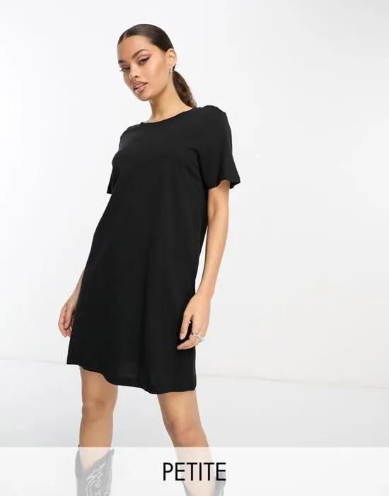 mini T-shirt dress in black