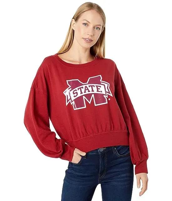 Mississippi State Bulldogs Cropped Crew Neck Sweatshirt