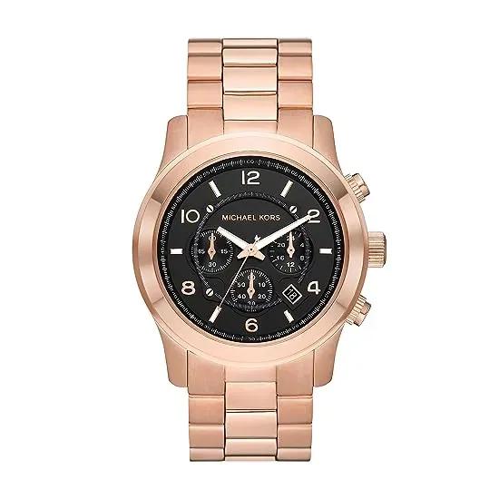 MK9123 - Runway Chronograph Rose Gold-Tone Stainless Steel Watch