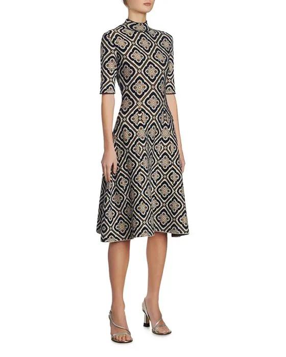 Mock Neck Knit Dress