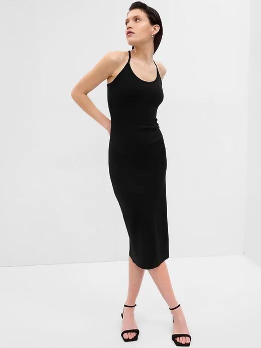 Modern Convertible Strap Midi Dress