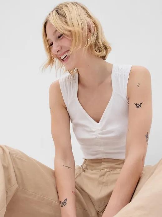 Modern Ruched Tank Top