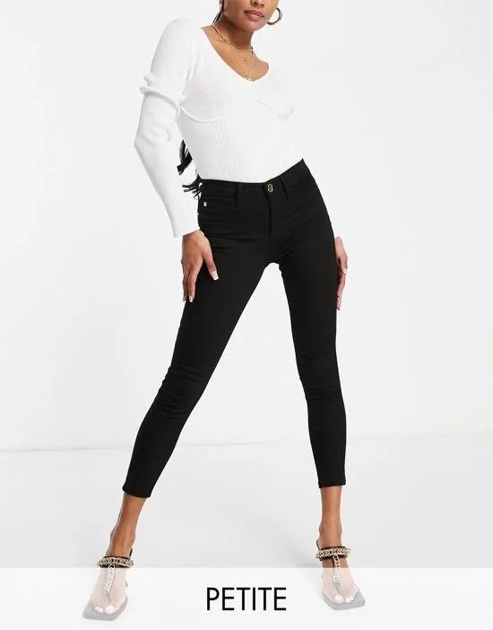 Molly mid rise skinny jeans in black