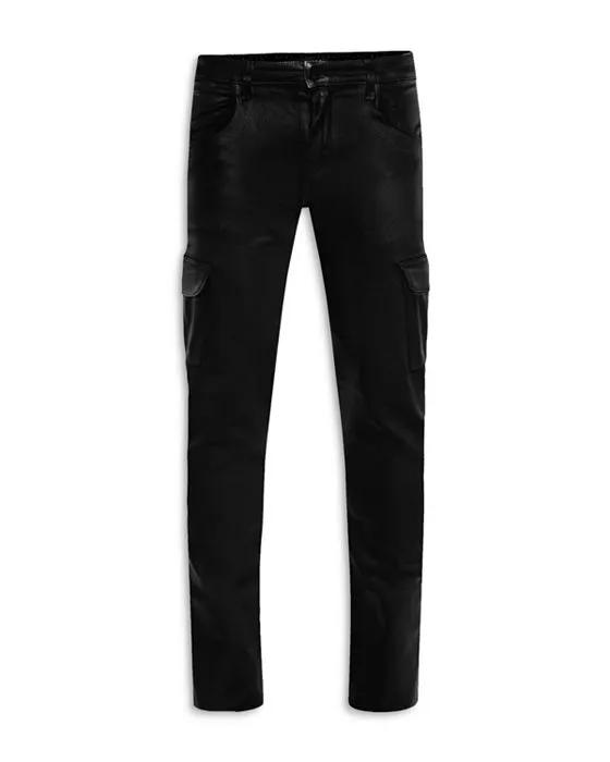 MONFRERE Preston Skinny Fit Cargo Jeans in Noir
