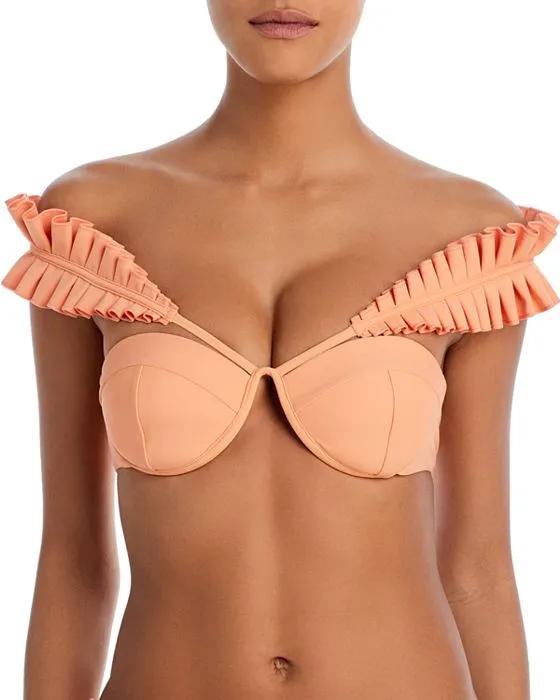 Mulan Ruffled Bikini Top