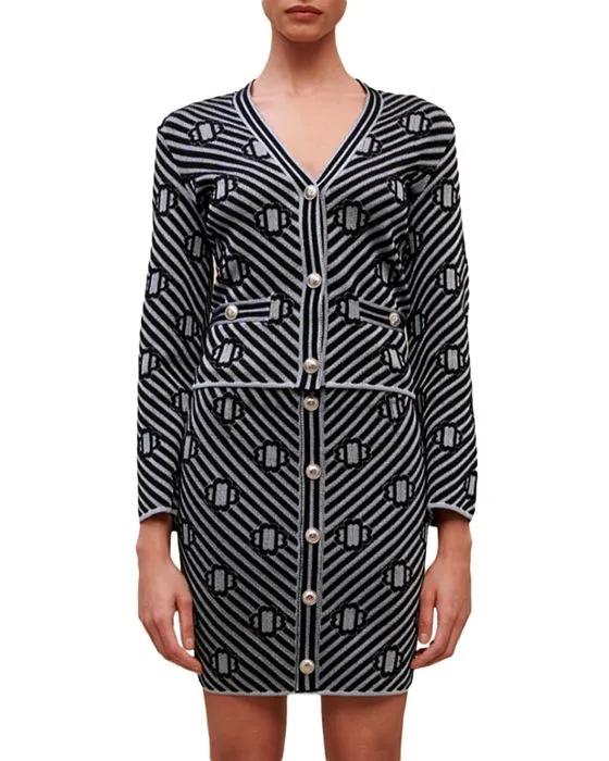 Murenne Logo Print Cardigan