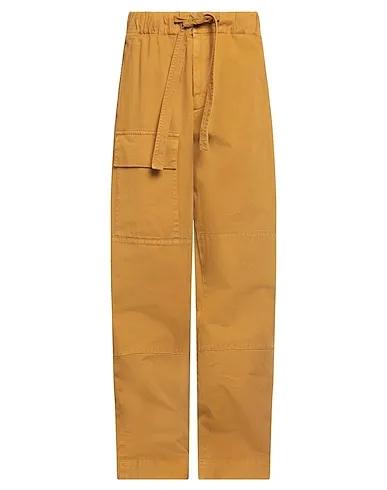 Mustard Cotton twill Casual pants