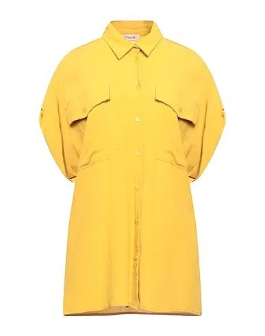 Mustard Crêpe Solid color shirts & blouses