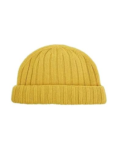 Mustard Knitted Hat RECYCLED WOOL SAILOR BEANIE
