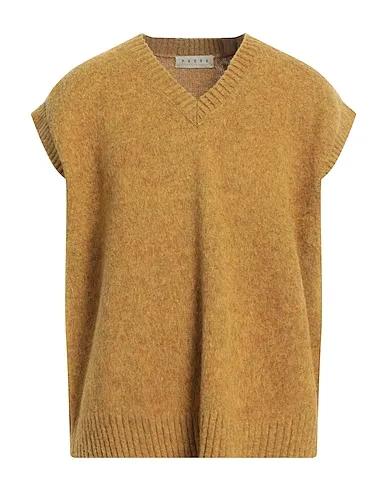 Mustard Knitted Sleeveless sweater