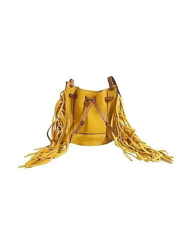 Mustard Leather Cross-body bags