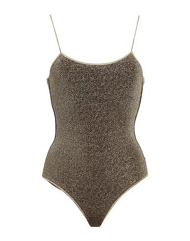 Mustard One-piece swimsuits LUMIÈRE MAILLOT
