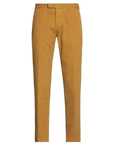 Mustard Plain weave Casual pants