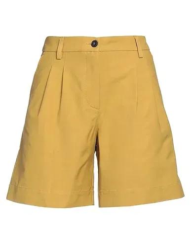 Mustard Plain weave Shorts & Bermuda