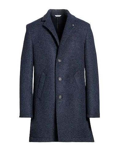 Navy blue Boiled wool Coat