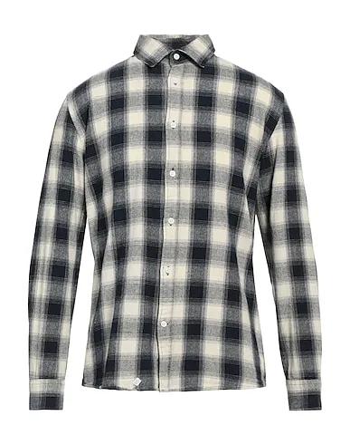 Navy blue Flannel Checked shirt
