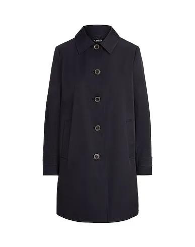 Navy blue Full-length jacket COTTON-BLEND TRENCH COAT
