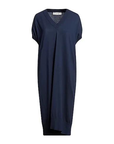 Navy blue Knitted Midi dress