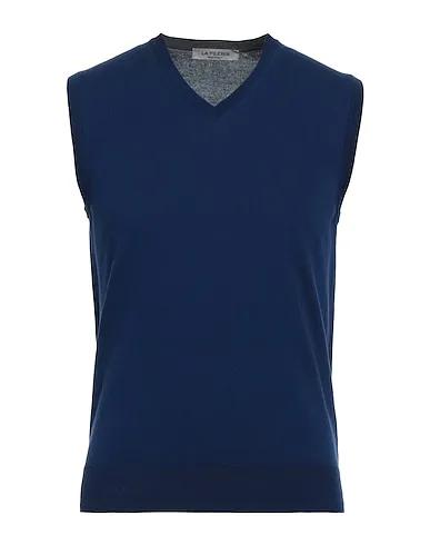 Navy blue Knitted Sleeveless sweater