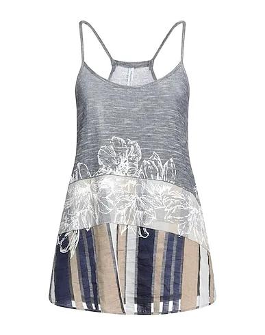 Navy blue Knitted Tank top