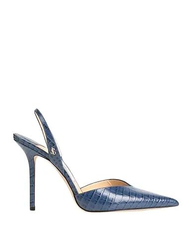 Navy blue Leather Pump