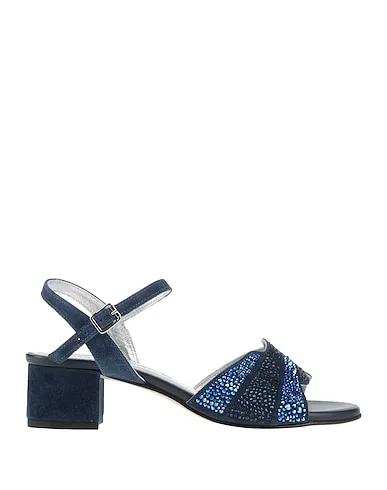 Navy blue Leather Sandals