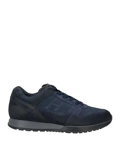 Navy blue Leather Sneakers