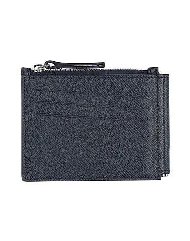 Navy blue Leather Wallet