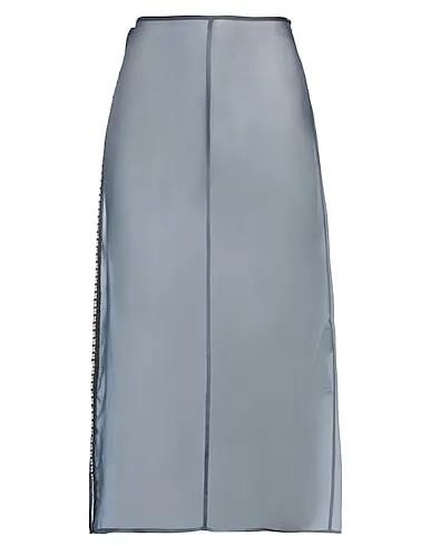 Navy blue Organza Midi skirt