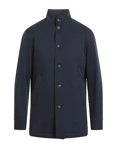 Navy blue Plain weave Jacket