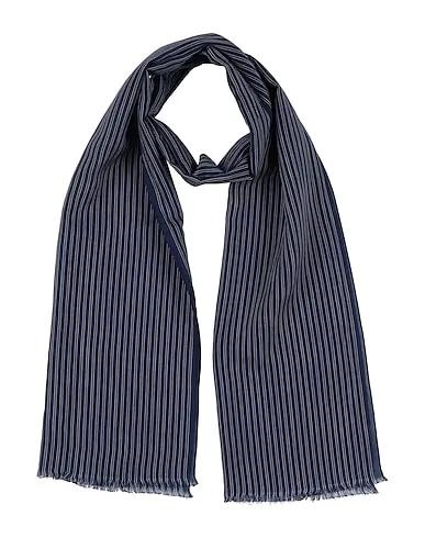 Navy blue Plain weave Scarves and foulards
