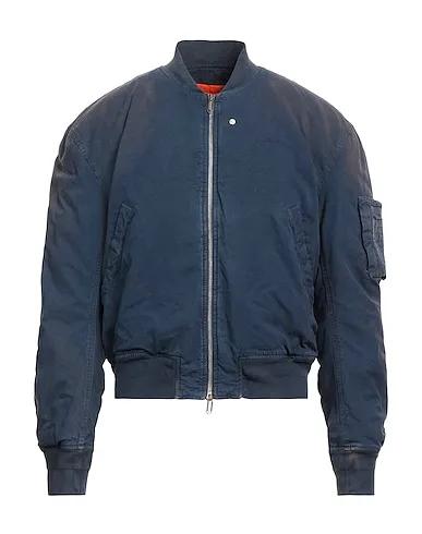 Navy blue Plain weave Shell  jacket