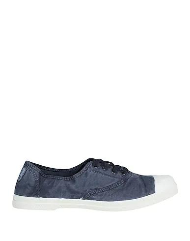 Navy blue Plain weave Sneakers