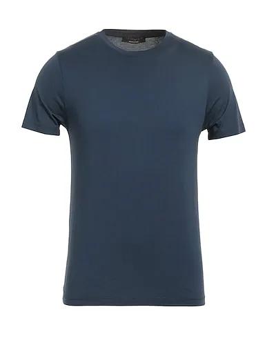 Navy blue Plain weave T-shirt