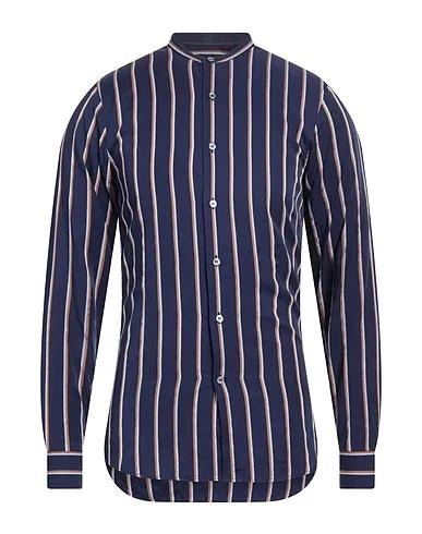Navy blue Poplin Striped shirt