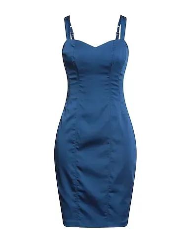 Navy blue Satin Short dress