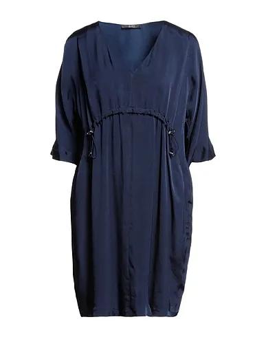 Navy blue Satin Short dress