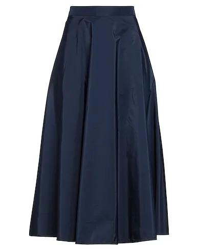 Navy blue Techno fabric Midi skirt