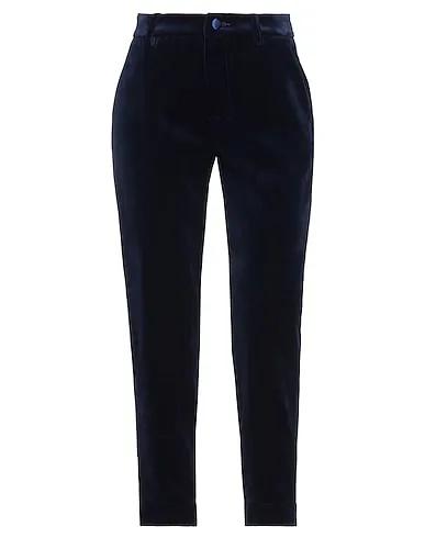 Navy blue Velvet Casual pants