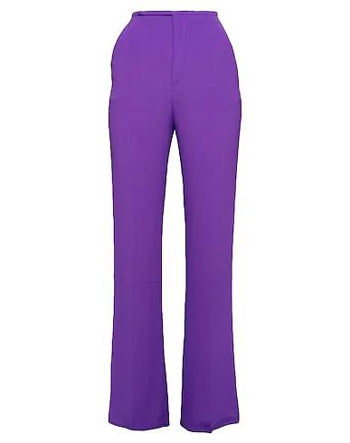 Purple Crêpe Casual pants