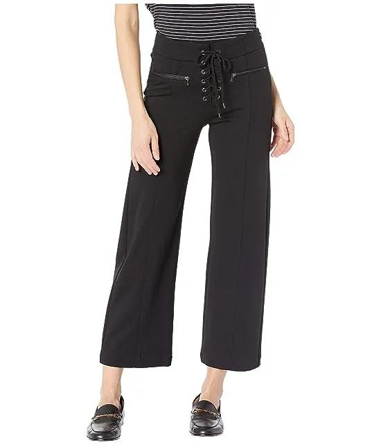 Nellie Culotte with Lace-Up in Black