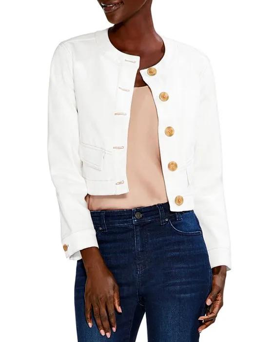 NIC+ZOE Petite Top It Off Denim Jacket