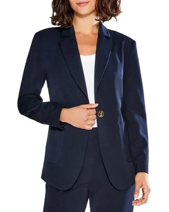 NIC+ZOE Work It Single Button Blazer