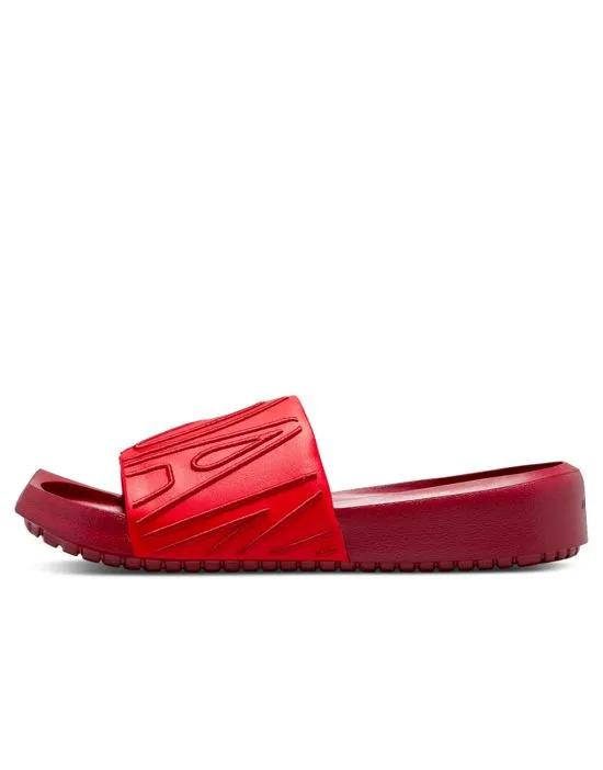 Nike  Nola sliders in university red/pomegranate
