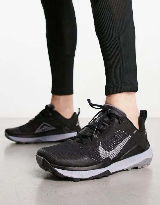 Nike React Wildhorse 8 sneakers in black