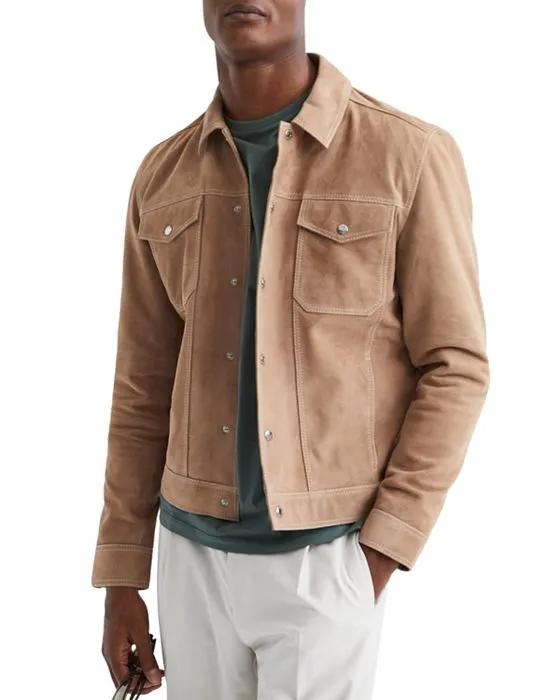 Noa Slim Fit Suede Jacket