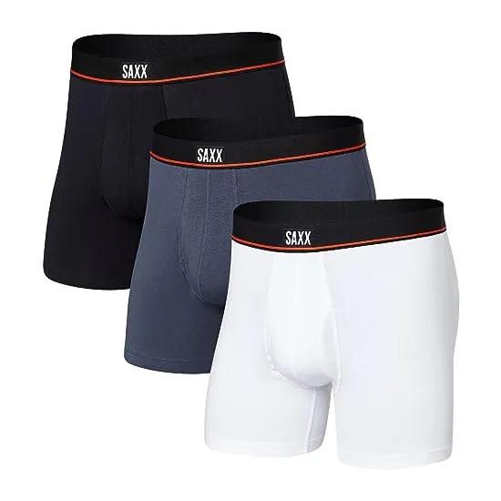 Non-Stop Stretch Cotton Boxer Brief Fly 3-Pack