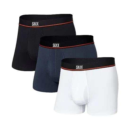 Non-Stop Stretch Cotton Trunks Fly 3-Pack