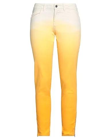 Ocher Cotton twill Casual pants