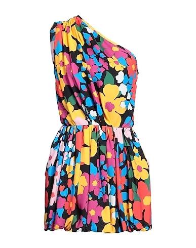 Ocher Crêpe One-shoulder dress